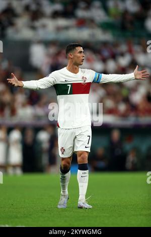 Al Rayyan, Qatar. 02nd Dec, 2022. 2nd dicembre 2022; Education City Stadium, al Rayyan, Qatar; Coppa del mondo FIFA, Corea del Sud contro Portogallo; Cristiano Ronaldo del Portogallo Credit: Action Plus Sports Images/Alamy Live News Foto Stock