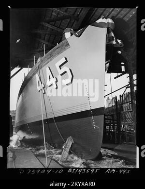 AM-445 Force , navi, Navali, Barche, Storia Navale, Navy Foto Stock
