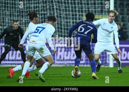 Bruxelles, Belgio. 02nd Dec, 2022. Una partita di calcio tra RSCA Futures (U23) e Jong Genk (U16), venerdì 02 dicembre 2022 a Bruxelles, il giorno 16 della 2022-2023 'Challenger Pro League' 1B seconda divisione del campionato belga. BELGA PHOTO LUC CLAESSEN Credit: Belga News Agency/Alamy Live News Foto Stock