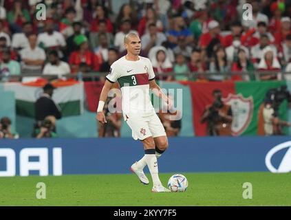 12/02/2022, Education City Stadium, Doha, QAT, Coppa del mondo FIFA 2022, Gruppo H, Corea del Sud vs Portogallo, nella foto il difensore del Portogallo Pepe Foto Stock