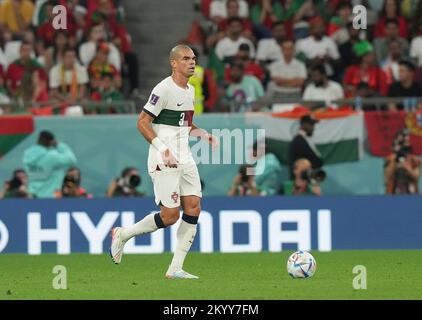 12/02/2022, Education City Stadium, Doha, QAT, Coppa del mondo FIFA 2022, Gruppo H, Corea del Sud vs Portogallo, nella foto il difensore del Portogallo Pepe Foto Stock