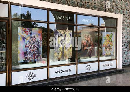 Accademia delle Arti, Sharaf Rashidov Avenue, Tashkent centrale, Provincia di Tashkent, Uzbekistan, Asia centrale Foto Stock