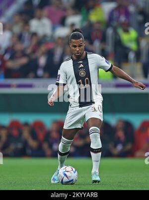 Al Rayan, Qatar. 02nd Dec, 2022. 1st dicembre 2022; Ahmed bin Ali Stadium, al Rayyan, Qatar; Coppa del mondo FIFA Football, Costa Rica / Germania; Serge Gnabry of Germany Credit: Action Plus Sports Images/Alamy Live News Foto Stock