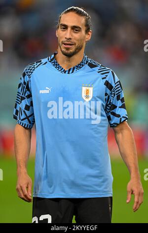 Al Wakrah, Qatar. 02nd Dec, 2022. Martin Caceres dell'Uruguay durante la Coppa del mondo FIFA Qatar 2022 Group H match tra Ghana e Uruguay allo Stadio al Janoub di al Wakrah, Qatar il 2 dicembre 2022 (Photo by Andrew Surma/ Credit: Sipa USA/Alamy Live News Foto Stock