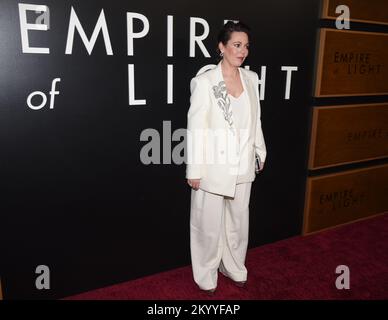 01 dicembre 2022 - Los Angeles, California - Olivia Colman. Los Angeles prima di ''Empire of Light'' al Samuel Goldwyn Theater. (Credit Image: © Billy Bennight/AdMedia via ZUMA Press Wire) Foto Stock