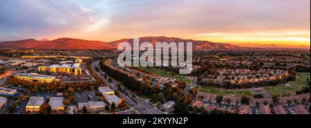 Vista aerea di Eastlake Chula Vista, San Diego County Foto Stock