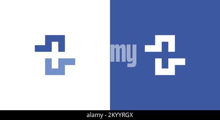 Design semplice e moderno con logo Illustrazione Vettoriale