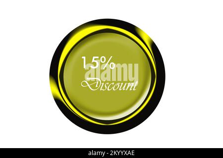 15% di sconto Illustrazione Vettoriale