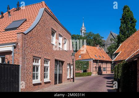 Vicolo Old Town Ootmarsum, Dinkelland, Twente, Overijssel, Paesi Bassi Foto Stock