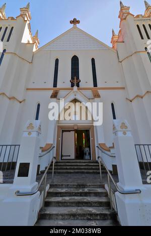 306 Madre del buon Consiglio Chiesa cattolica in interwars stile di rinascita gotica-strada Rankin. Innisfail-Australia. Foto Stock