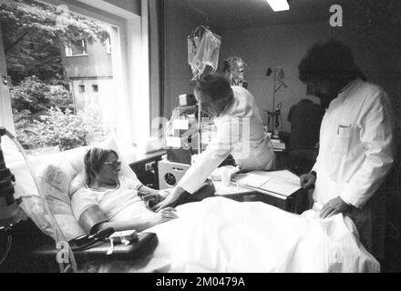 La vita quotidiana all'ospedale generale nell'ottobre 1981, Germania, Europa Foto Stock