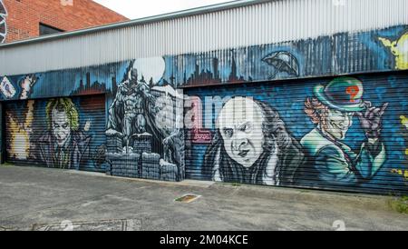 Harrington Lane Street Art, Hobart, Tasmania, Australia Foto Stock