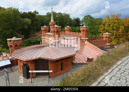 Cracovia, Polonia - 16 settembre 2022: Fortificazioni intorno al tumulo di Kosciuszko a Cracovia. Kosciuszko Mound, monumento storico dedicato ai poli Foto Stock