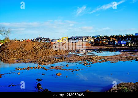 Demelotion e ridevolpment di York City Football Ground, Bootham Terrace, York, Inghilterra Foto Stock