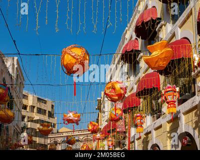 Macau, 11 2013 FEB. - Vista Sunnny di Piazza Senado Foto Stock