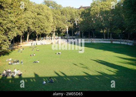 Impressionen - Ententeich, Rudolph-Wilde-Park Berlin-Schoeneberg (nur fuer redaktionelle Verwendung. Keine Werbung. Referenzdatenbank: http://www.360- Foto Stock