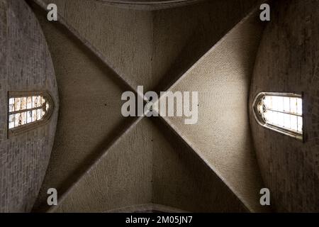 Dettaglio architettonico della Cattedrale di Valencia, conosciuta anche come Cattedrale di Santa Maria, una chiesa cattolica romana nel centro storico della città Foto Stock