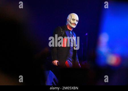 03 dicembre 2022, Toluca, Messico: Corey Taylor cantante della band americana Slipknot suona sul palco durante il secondo giorno del Hell and Heaven Metal Fest al Foro Pegaso. Il 03 dicembre 2022 a Toluca, Messico. (Foto di Carlos Santiago/ Eyepix Group) Foto Stock