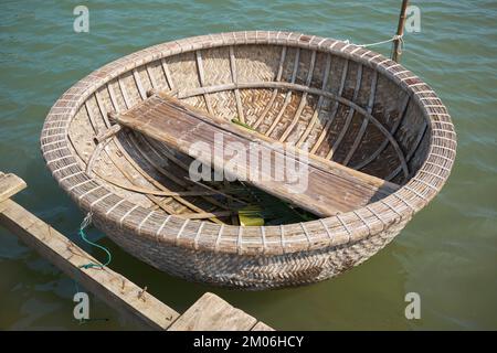 Canestro o Coracle in Hoi An Vietnam Foto Stock