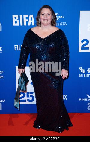 Londra, Regno Unito. 04th Dec, 2022. Joanna Scanlan ha partecipato al 25th British Independent Film Awards 2022 all'Old Billingsgate di Londra, Inghilterra, il 04 dicembre 2022. Foto di Aurore Marechal/ABACAPRESS.COM Credit: Abaca Press/Alamy Live News Foto Stock