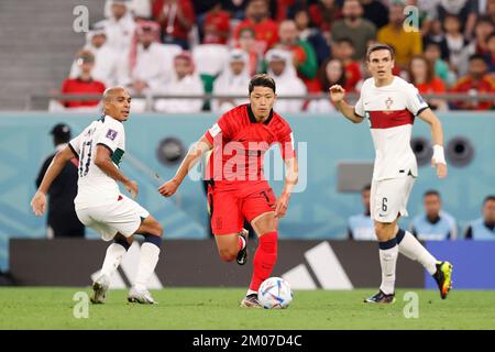 Al-Rayyan, Qatar. 2nd Dec, 2022. HWANG Heechan (KOR), 2 dicembre 2022 - Calcio : Coppa del mondo FIFA Qatar 2022 Gruppo H incontro tra Corea del Sud 2-1 Portogallo al Education City Stadium di al-Rayyan, Qatar. Credit: AFLO/Alamy Live News Foto Stock