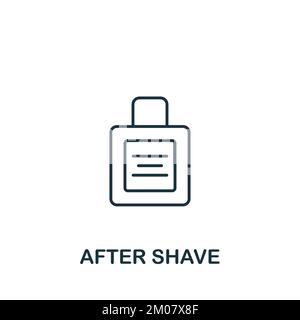 Icona dopo la rasatura. Monocromatico semplice Barber Shop icona per modelli, web design e infografica Illustrazione Vettoriale