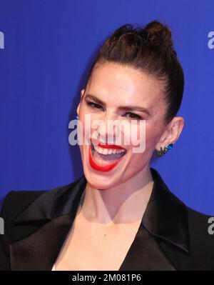 Hayley Atwell, 25th British Independent Film Awards, Old Billingsgate, Londra, Regno Unito, 04 dicembre 2022, Foto di Richard Goldschmidt Foto Stock