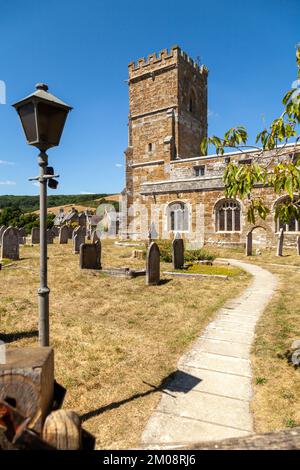 La chiesa di San Nicola è una chiesa inglese situata ad Abbotsbury, Dorset, Inghilterra Foto Stock