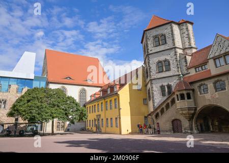 Burghof, Kunstmuseum, Moritzburg, Friedemann-Bach-Platz, Halle an der Saale, Sachsen-Anhalt, Deutschland Foto Stock