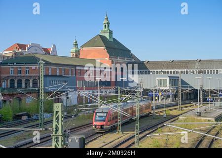 Hauptbahnhof, Lübeck, Schleswig-Holstein, Germania Foto Stock