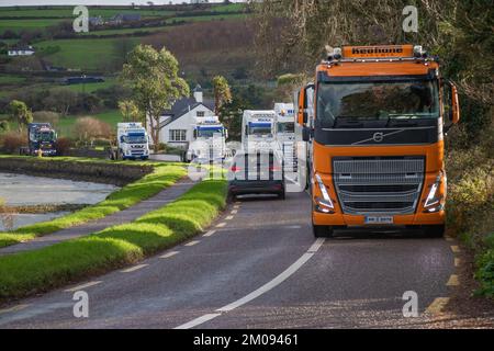 Barryroe Macra camion e trattore in aiuto di Clonakilty Community Hospital e Marymount University Hospital e Hospice, novembre 2022 Foto Stock