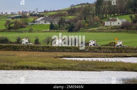 Barryroe Macra camion e trattore in aiuto di Clonakilty Community Hospital e Marymount University Hospital e Hospice, novembre 2022 Foto Stock