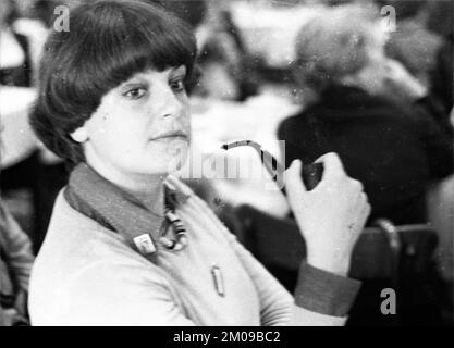 In occasione dell'anno delle Donne 1975, un'iniziativa internazionale delle donne ha organizzato un congresso delle donne per promuovere i diritti delle donne a Colonia, Germ Foto Stock