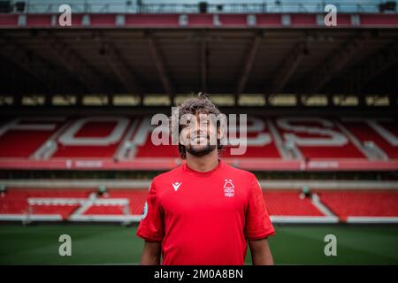 Nottingham, Regno Unito. 03rd Dec, 2022. Gustavo Scarpa firma per Nottingham Forest su un trasferimento gratuito dal brasiliano Side Palmeiras al City Ground, Nottingham, Regno Unito, 3rd dicembre 2022 (Foto di Ritchie Sumpter/News Images) a Nottingham, Regno Unito il 12/3/2022. (Foto di Ritchie Sumpter/News Images/Sipa USA) Credit: Sipa USA/Alamy Live News Foto Stock