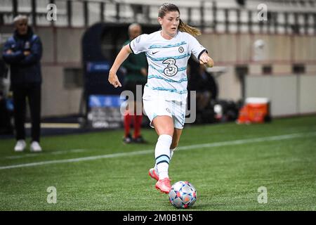 Maren MJELDE di Chelsea durante la UEFA Women's Champions League, Gruppo Una partita di calcio tra Parigi Saint-Germain e Chelsea il 20 ottobre 2022 allo stadio Jean Bouin di Parigi, Francia - Foto Matthieu Mirville / DPPI Foto Stock