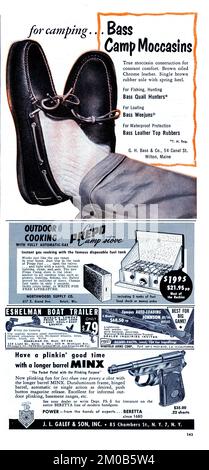 Vintage Aprile 1954 'Field & Stream' numero di rivista Advert, USA Foto Stock