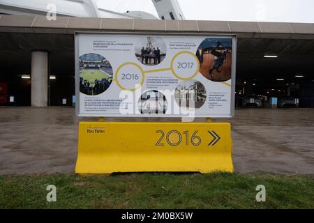 2016 - 2017 Storia dello Stadio Olimpico a Montreal, Quebec, Canada Foto Stock