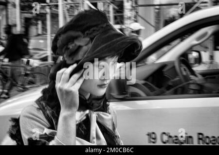 Una passeggiata giapponese attraverso gli eleganti negozi di Tribeca. Manhattan, Stati Uniti Foto Stock