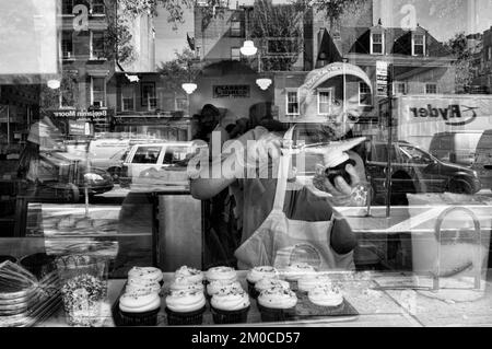 Panetteria nel quartiere di Chelsea, Manhattan, New York, USA Foto Stock