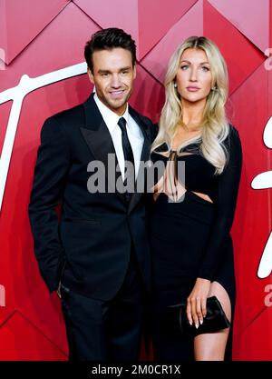 Liam Payne (a sinistra) e Kate Cassidy partecipano ai Fashion Awards 2022 che si tengono presso la Royal Albert Hall di Kensington Gore, Londra. Data immagine: Lunedì 5 dicembre 2022. Foto Stock