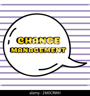 Testo che mostra Inspiration Change Management. Parola scritta sulla sostituzione della leadership in un'organizzazione nuove politiche Foto Stock