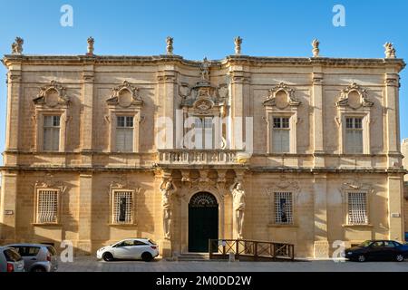 Museo della Cattedrale l'ex Seminario in Piazza dell'Arcivescovo - Mdina, Malta Foto Stock