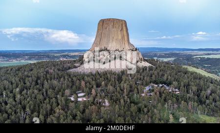 Devils Tower, Devils Tower Wyoming, USA Foto Stock