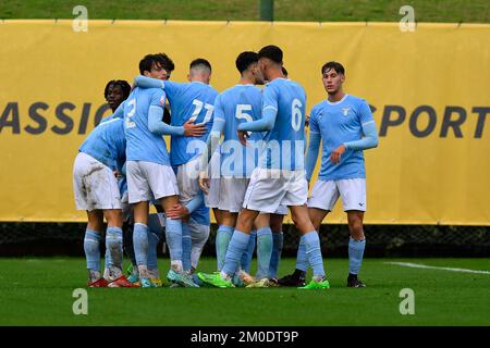 Formello, Roma, Italia. 3rd Dec, 2022. Valerio Crespi della S.S. Lazio in occasione della Primavera 2 tra la SS Lazio U19 e la Ternana U19 presso il centro sportivo Formello il 3 dicembre 2022 a Roma. (Credit Image: © Domenico Cippitelli/Pacific Press via ZUMA Press Wire) Foto Stock