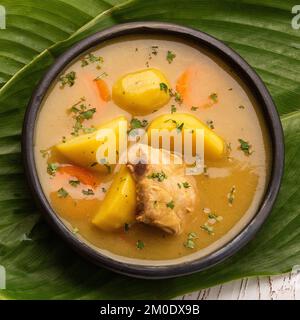 Zuppa colombiana di costolette di maiale - cibo tradizionale Foto Stock