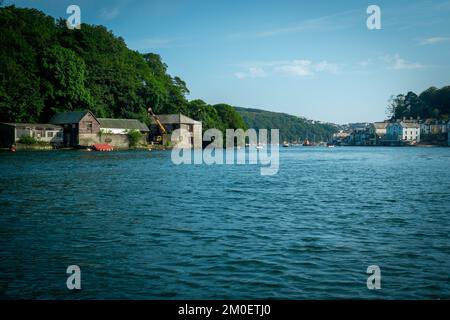 22nd luglio 2021 - Fowey, Regno Unito: La vista da una gita in barca intorno al porto di Fowey, Cornovaglia Foto Stock