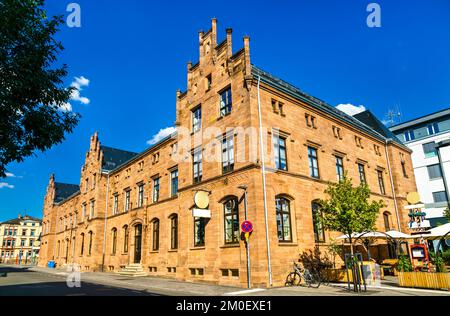 Vecchio ufficio postale di Giessen - Hessen, Germania Foto Stock