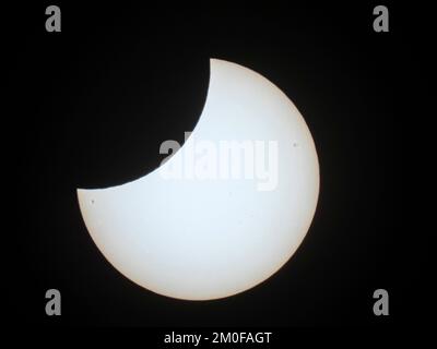 Eclissi solare del 25 ottobre 2022, Germania, Baviera Foto Stock