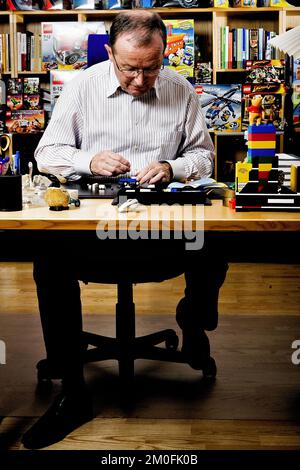 Kjeld Kirk Kristiansen, proprietario del Gruppo LEGO, e il suo presidente e CEO tra il 1979 e il 2004 Foto Stock