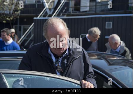 L'ex re Juan Carlos (Juan Carlos Alfonso Víctor María de Borbón y Borbón-Dos Sicilias) Domenica 1. Maggio 2016 Juan Carlos ha visitato il ristorante Riviera insieme ad alcuni amici danesi al porto di Rungsted. (ANTHON UNGER/POLFOTO) Foto Stock